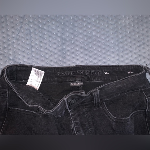 American Eagle jegging size 8 long black color - Picture 3 of 3